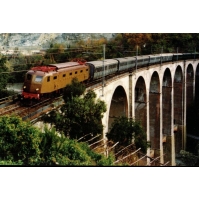 FS CARTOLINA FERROVIA TRENO SPECIALE LA SPEZIA - ACUQI TERME GENOVA ACQUASANTA