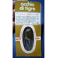 GADGET ESSO CARBURANTI VINTAGE OCCHIO DI TIGRE - PORTACHIAVI 70'