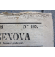 GAZZETTA DI GENOVA - 5 AGOSTO 1862 - QUOTIDIANO D'EPOCA