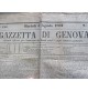 GAZZETTA DI GENOVA - 5 AGOSTO 1862 - QUOTIDIANO D'EPOCA