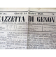 GENOVA 1858 - GAZZETTA DI GENOVA - GIORNALE / QUOTIDIANO - SPEDIZIONE POSTALE