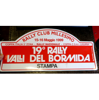 GROSSO ADESIVO - 19° RALLY VALLI DEL BORMIDA - STAMPA - 1999 - MILLESIMO