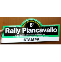 GROSSO ADESIVO 8° RALLY PIANCAVALLO PORDENONE - 1987 - STAMPA -