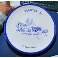 GROSSO PIATTO IN CERAMICA - MASTER '80 - TENNIS CLUB TOIRANO - 1° CLASSIFICATO -