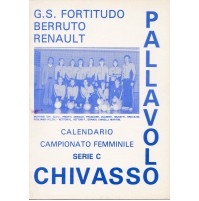 G.S. FORTITUDO BERRUTO RENAULT PALLAVOLO CHIVASSO TORINO CALENDARIO 1980