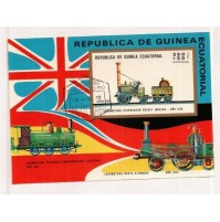 GUINEA LOCOMOTIVA STEPHENSON ROCKET 1829 FERROVIE - FRANCOBOLLO STAMPS