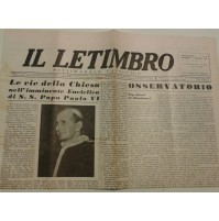 IL LETIMBRO AGOSTO 1964 SETTIMANALE CATTOLICO DI SAVONA  I-8-183