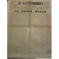 IL LETIMBRO FEBBRAIO 1941 SETTIMANALE CATTOLICO DI SAVONA  I-8-185