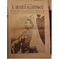 IL SECOLO ILLUSTRATO 1901 LA REGINA VITTORIA OLIO SASSO IMPERIA ONEGLIA 