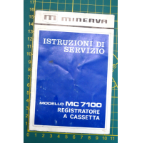 ISTRUZIONI DI SERVIZIO - REGISTRATORE A CASSETTA MINERVA MC 7100