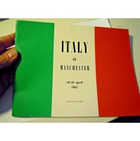 ITALY IN MANCHESTER 1961 PROGRAMMA - FIAT 500 / 600 - DOLCE VITA - FLY ALITALIA