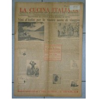 LA CUCINA ITALIANA - 15 LUG 1933 - VINI D'ITALIA / MOSTRA DI SIENA 