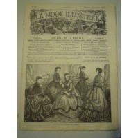 LA MODE ILLUSTREE - DIMANCHE 1868 - JOURNAL DE LA FAMILLE - VERY RARE - 