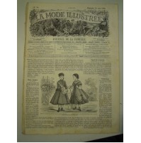 LA MODE ILLUSTREE - DIMANCHE 1868 - JOURNAL DE LA FAMILLE - VERY RARE - 