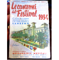 LE CANZONI DEL FESTIVAL - 1954 - MESSAGGERIE MUSICALI -