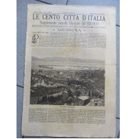 LE CENTO CITTA' D'ITALIA - 1889 - MESSINA - SUPPLEMENTO ILLUSTRATO DEL SECOLO