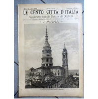 LE CENTO CITTA' D'ITALIA - 1889 - NOVARA - SUPPLEMENTO ILLUSTRATO DEL SECOLO