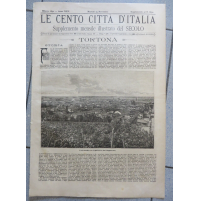 LE CENTO CITTA' D'ITALIA - 1890 - TORTONA - SUPPLEMENTO ILLUSTRATO DEL SECOLO