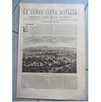 LE CENTO CITTA' D'ITALIA Supplemento al Secolo - 1892 - GIRGENTI -