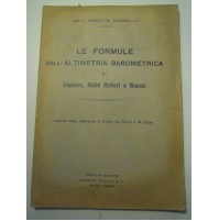 LE FORMULE DELL'ALTIMETRIA BAROMETRICA - ROMA E MONTE CAVO - 1930ca L-A