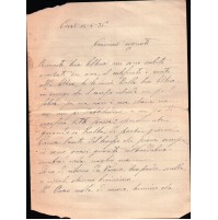 LETTERA DA ONZO DEL 1936 PER PARENTE E COGNATO  C10-869