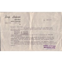 LETTERA LUIGI ANFOSSI AGRICOLTORE BASTIA D'ALBENGA 1957 - AUTOGRAFATA - C10-455