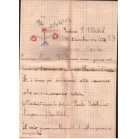 LETTERA SCRITTA A GIUSTENICE - SAN MICHELE -  DA ALUNNO NEL 1934 -  