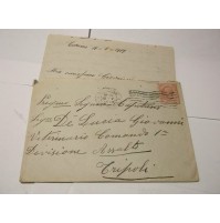 LETTERA X CAPITANO VETERINARIO COMANDO 1a DIVISIONE D'ASSALTO TRIPOLI '19 C4-760