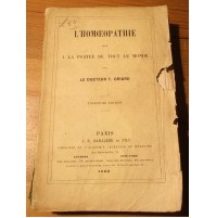 L'Homoeopathie mise a la portée de tout le monde PARIS 1863 MANUALE OMEOPATIA