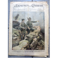 La Domenica del Corriere 1917 WW1 - COMBATTENTI SARDI / SOLDATO SCINTU -