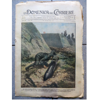 La Domenica del Corriere 1918 WW1 - BRIGADIERE CARABIENIRI REALI EROICO / PIAVE