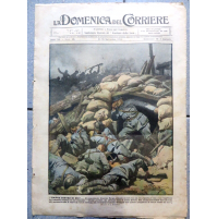 La Domenica del Corriere 1918 WW1 - ERNESTO CABRUNA DA TORTONA / CONEGLIANO