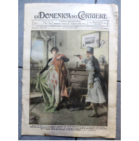 La Domenica del Corriere 8 Dicembre 1918 WW1 Resa Tedeschi Rovereto Alsazia