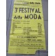 MANIFESTO 3° FESTIVAL DELLA MODA 1957-58 ALASSIO - HOTEL BEAU SEJOUR 33 X 70 Cm