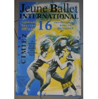 MANIFESTO POSTER - JEUNE BALLET INTERNATIONAL NICE 1987 ROSSELLA HIGHTOWER (MAN)