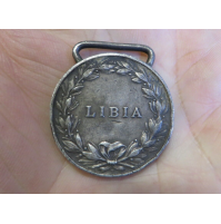 Militaria MEDAGLIA delle Campagne di LIBIA 1913 ARGENTO - L.GIORGI e Z coronata