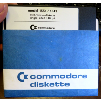Model 1551/1541 test demo-diskette SINGLE SIDED / 48 TPI - COMMODORE DISKETTE