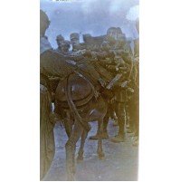 NEGATIVA FOTOGRAFICA MILITARI REGIO ESERCITO DI STANZA IN ALBANIA 1915ca CAR2-53