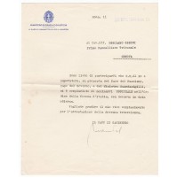 NOMINA AD UFFICIALE ORDINE DELLA CORONA D'ITALIA 1941 GENOVA  21-211