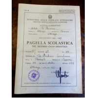 PAGELLA SCOLASTICA ANNO SCOLASTICO 1966-67 - SCUOLA ELEMENTARE ALBENGA -
