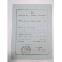 PAGELLA SCUOLA ELEMENTARE DI CAPRAUNA CUNEO 1958-59 10BIS-73