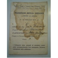PELLEGRINAGGIO DIOCESANO ALBENGANESE ALBENGA ROMA ASSISI 1933 FERROVIA C10-488