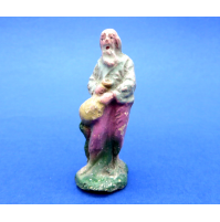 PICCOLA STATUINA DEL PRESEPE IN TERRACOTTA - ANZIANO - ALTEZZA : 6 Cm