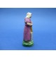 PICCOLA STATUINA DEL PRESEPE IN TERRACOTTA - CONTADINA - ALTEZZA : 6,5 Cm