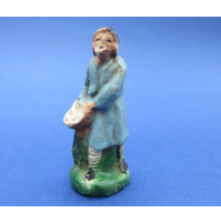 PICCOLA STATUINA DEL PRESEPE IN TERRACOTTA - CONTADINO  ALTEZZA : 6,5 Cm