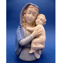 PORCELLANA MADE IN GERMANY - MADONNA CON BAMBINO - ALTEZZA : 14 CM