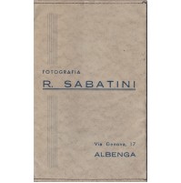 PORTANEGATIVI FOTOGRAFO DI ALBENGA PRIMI '900 R. SABATINI VIA GENOVA 7-14