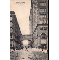 POST CARD - BRIDGE OF PROGRESS / JOHN WANAMAKER BUILDING / NEW YORK