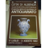 POSTER MANIFESTO - 5a MOSTRA MERCATO NAZIONALE ANTIQUARIATO ALBENGA 1982 (MAN)