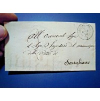 PREFILATELICA LETTERA DEL 1853 DA CARMAGNOLA A SAVIGLIANO - STORIA POSTALE